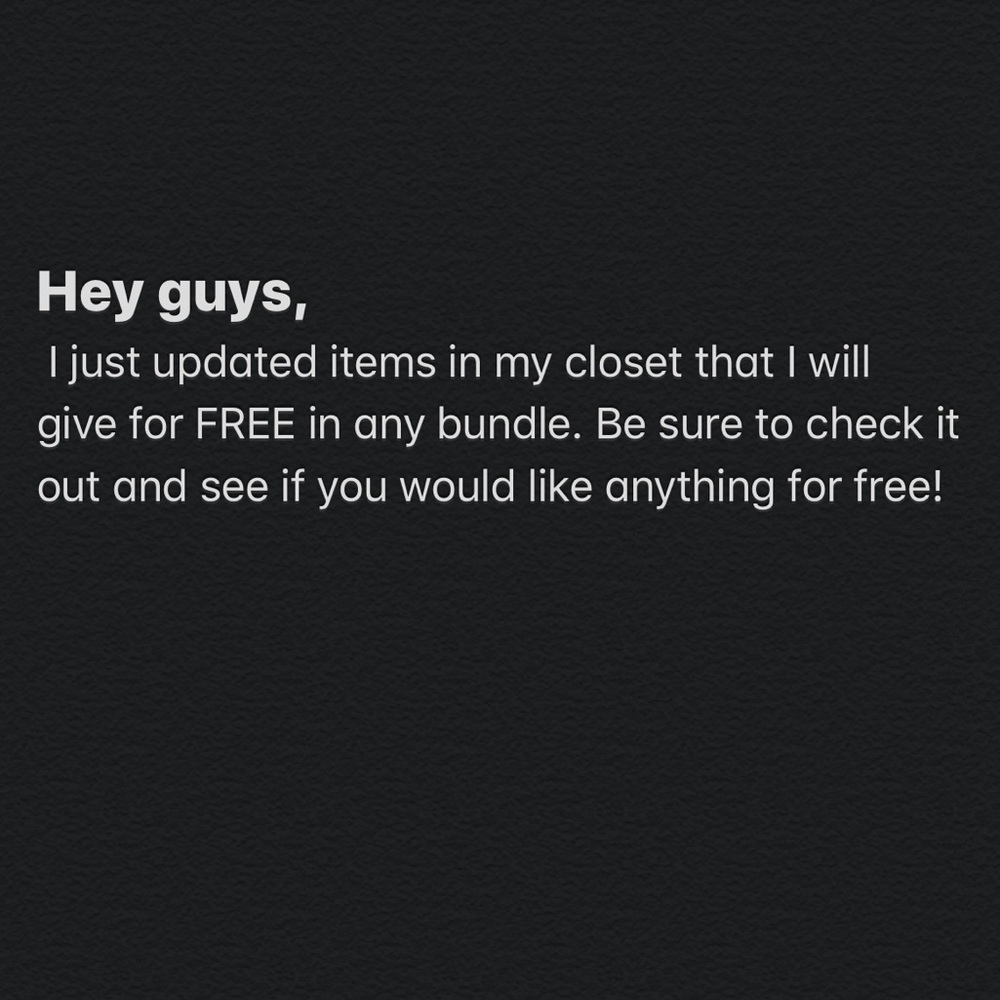 FREE items with bundle